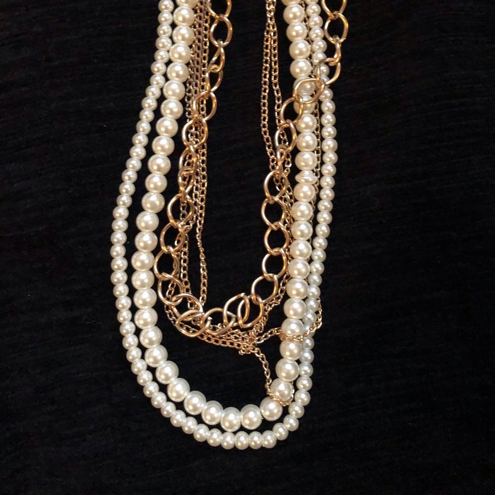 Pearl and Chain Choker